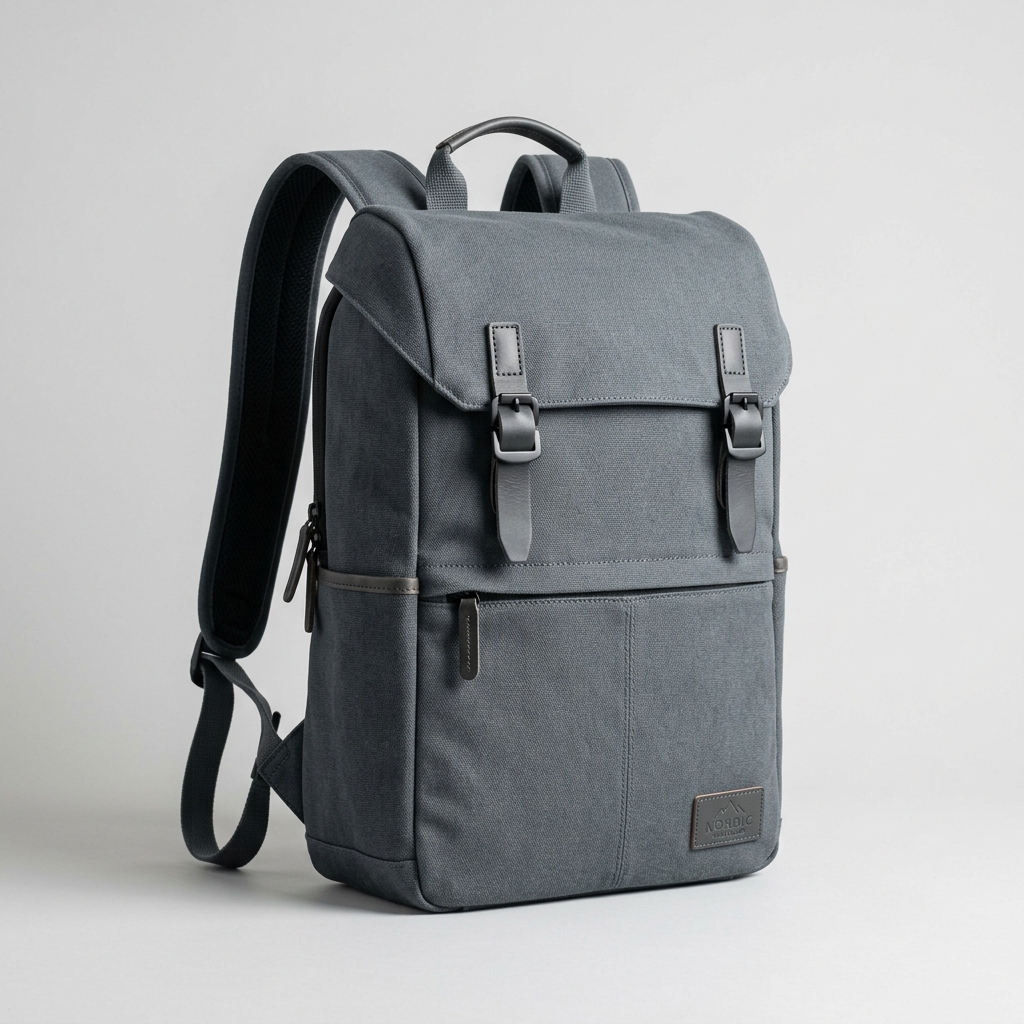 Nordic Minimalist Canvas Backpack